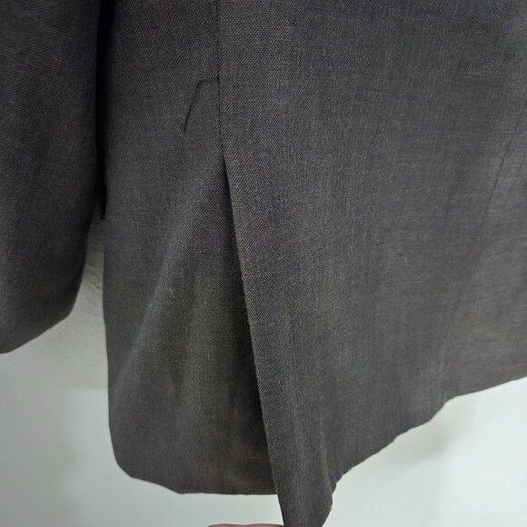Sergio Martini Superior 150s Charcoal Gray Two Button Front Suit Jacket, 42R - Picture 6 of 9